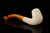 srv - Bent Billiard Hand carved Block Meerschaum Pipe with fitted case 15729