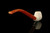 srv - Apple Churchwarden Dual Stem Meerschaum Pipe with case M4283 srv - Apple Churchwarden Dual Stem Meerschaum Pipe with case M4283