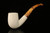 srv - Bent Billiard Churchwarden Dual Stem Meerschaum Pipe with case M4285