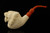 srv - Smilodon Saber-toohed Tiger Block Meerschaum Pipe with case 15744