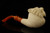srv - Smilodon Saber-toohed Tiger Block Meerschaum Pipe with case 15744