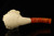 srv - Smilodon Saber-toohed Tiger Block Meerschaum Pipe with case 15744