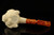 srv - Smilodon Saber-toohed Tiger Block Meerschaum Pipe with case 15744