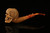 srv - Carved Skull Block Meerschaum Pipe with fitted case M4307