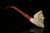 srv - Lion Churchwarden Block Meerschaum Pipe with fitted case M4321