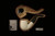 srv Premium - Bent Billiard Block Meerschaum Pipe with fitted case M4349
