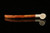 srv - Bent Billiard Churchwarden Block Meerschaum Pipe with fitted case M4370
