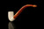 srv - Bent Billiard Churchwarden Block Meerschaum Pipe with fitted case M4370