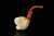 srv - Bulldog Churchwarden Dual Stem Meerschaum Pipe with case M4373