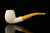 srv - Bent Billiard Block Meerschaum Pipe with fitted case M4422