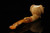 srv - Horned Skull Block Meerschaum Pipe with fitted case M4445