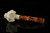 srv - Tiger Block Meerschaum Pipe with fitted case M4454
