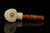 srv - Freemasonry Block Meerschaum Pipe with fitted case M4523