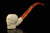 srv - Skull Churchwarden Block Meerschaum Pipe with fitted case M4531