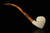 srv - Modern Acorn Churchwarden Dual Stem Meerschaum Pipe with case M4542