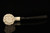 IMP Meerschaum Pipe - Chocolate Chip Churchwarden - Hand Carved with fitted case i2704