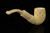 srv Premium - Carved Bent Billiard Block Meerschaum Pipe with fitted case M4589