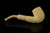 srv Premium - Carved Bent Billiard Block Meerschaum Pipe with fitted case M4589