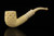 srv Premium - Carved Bent Billiard Block Meerschaum Pipe with fitted case M4589