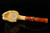 srv - Double Dragon Block Meerschaum Pipe with fitted case 15779
