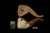 srv - Owl Block Meerschaum Pipe by I. Baglan with fitted case M4615