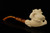 srv - Bear in Claw Churchwarden Block Meerschaum Pipe with fitted case 15800