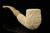 srv Premium - USN US Navy Carved Churchwarden Dual Stem Meerschaum Pipe with case 15803