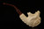 srv - Smoky Mouth Dragon Block Meerschaum Pipe with fitted case 15804