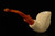 srv - Deer hand carved block meerschaum pipe with fitted case 15807