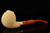 srv - Carved Ornament Apple Block Meerschaum Pipe with fitted case 15810