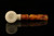 srv - Carved Dublin Block Meerschaum Pipe with fitted case M4637