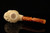 srv - Arabian Meerschaum Pipe Carved by I. Baglan with fitted case 15811