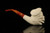 srv - Yin Yang Skull Block Meerschaum Pipe with fitted case M4640