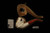 srv - Yin Yang Skull Block Meerschaum Pipe with fitted case M4640