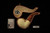 srv - Carved Full Bent Block Meerschaum Pipe with fitted case M4645