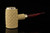 srv Premium - Deluxe Carved Poker Block Meerschaum Pipe with fitted case M4647
