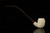 srv - Deluxe Dragon Carved Churchwarden Dual Stem Meerschaum Pipe with case M4662