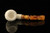 srv - Deluxe Dragon Carved Churchwarden Dual Stem Meerschaum Pipe with case M4662