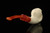 srv - Skull in Claw Block Meerschaum Pipe with fitted case M4678