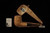 srv Premium - Freemasonry Billiard Block Meerschaum Pipe with fitted case M4687