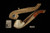 srv - Eagle's Claw Churchwarden Dual Stem Meerschaum Pipe with case M4696