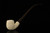 srv Premium - Carved Churchwarden Dual Stem Meerschaum Pipe with case M4698