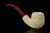 srv Premium - Carved Churchwarden Dual Stem Meerschaum Pipe with case M4698