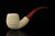 srv Premium - Carved Churchwarden Dual Stem Meerschaum Pipe with case M4698