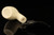 IMP Meerschaum Pipe - Nosewarmer Bent Billiard - Hand Carved with custom case i2723