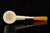 srv Premium - Pencil Shank Billiard Block Meerschaum Pipe with pocket case 15857
