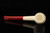 srv - Billiard Block Meerschaum Pipe with fitted case 15863