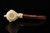 srv - Designers Lattice Eagle's Claw Block Meerschaum Pipe with case 15877