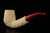 srv Premium - Deluxe Carved Churchwarden Dual Stem Meerschaum Pipe with case 15887