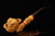 srv - Carved Eagle's Claw Block Meerschaum Pipe Carved by Alpaslan with fitted case 15890